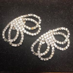 Vintage 1950’s rhinestone shoe clips